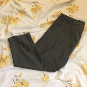 Large grey Under Armour compression workout tights